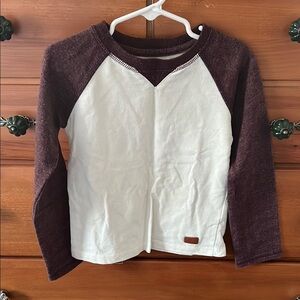 7 for all mankind, Kids Burgundy and White Long Sleeve Top